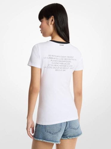 MK T-shirt en coton extensible Saint-Tropez - Michael Kors - MICHAEL Michael Kors - Modalova
