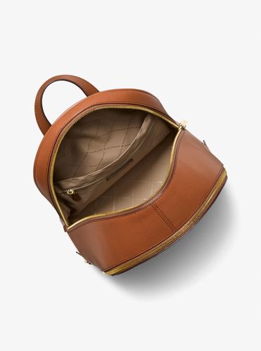 MK Grand sac à dos Rhea en cuir grainé - Michael Kors - Michael Kors Outlet - Modalova
