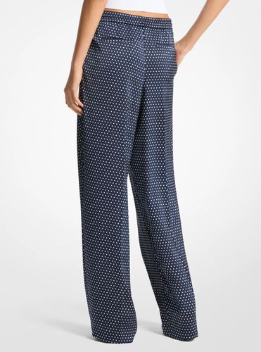 MK Pantalon en satin à pois - Michael Kors - MICHAEL Michael Kors - Modalova