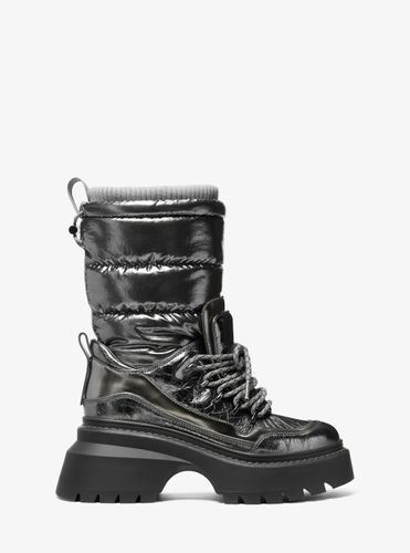 MK Botte Shiloh métallisée en mélange de matières - Michael Kors - MICHAEL Michael Kors - Modalova