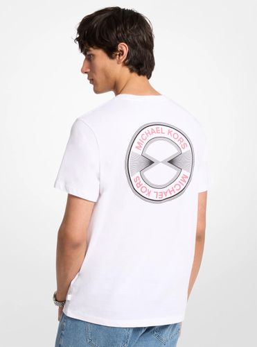 MK T-shirt en coton à logo graphique - Michael Kors - Michael Kors Mens - Modalova