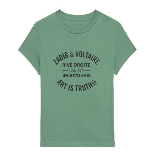 T-shirt Walk Coriander - Taille XS - Zadig & Voltaire - Modalova