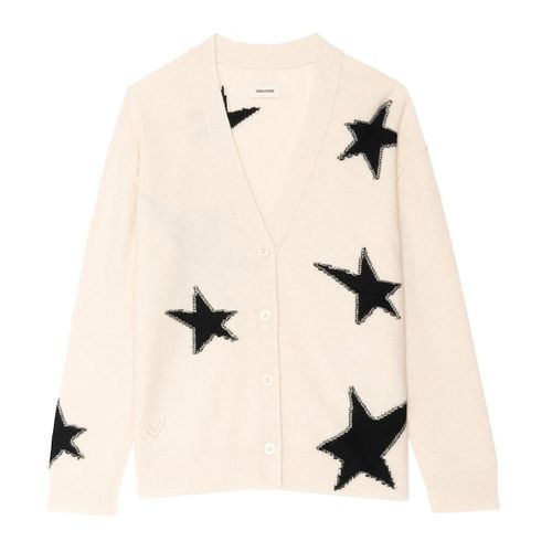 Cardigan Mirkaz 100% Cachemire Ecru - Taille S - Zadig&Voltaire - Modalova