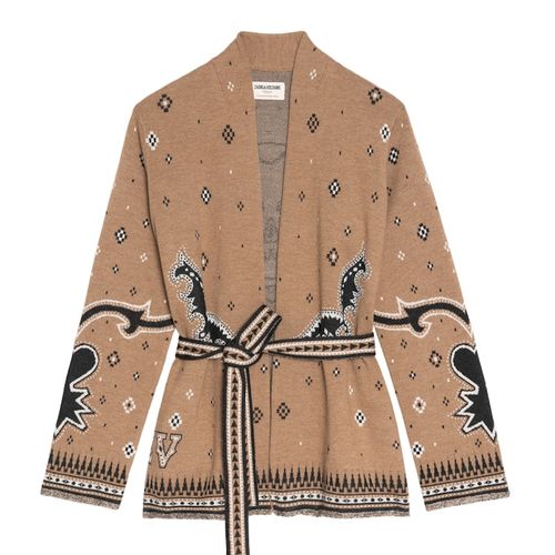 Cardigan Kala 100% Laine Mérinos Daim - Taille M/L - Zadig&Voltaire - Modalova