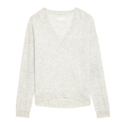 Pull Vivi Patch 100% Cachemire Gris - Taille XS - Zadig & Voltaire - Modalova