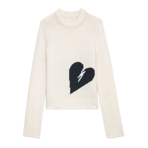 Pull Malty 100% Laine Merinos Ecru - Taille XS - Zadig&Voltaire - Modalova