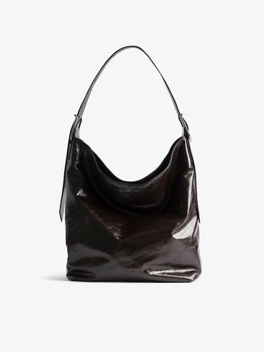 Sac Jane Hobo Vintage Patent Brownie - Zadig & Voltaire - Modalova