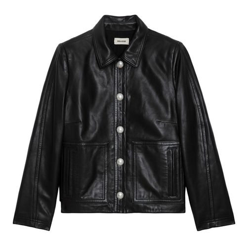 Veste Litchi Cuir Noir - Taille S - Zadig & Voltaire - Modalova