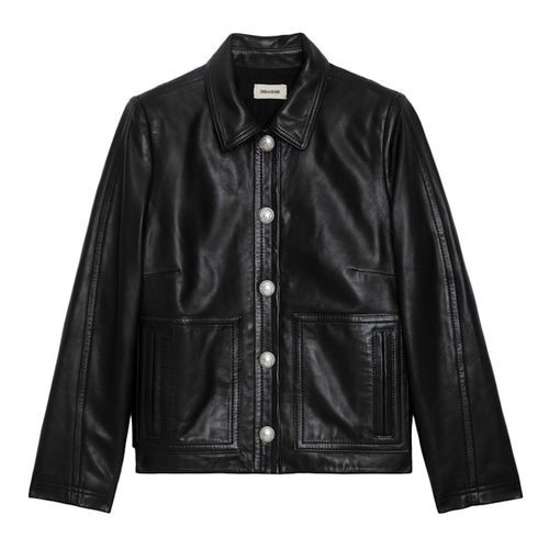 Veste Litchi Cuir Noir - Taille XS - Zadig&Voltaire - Modalova
