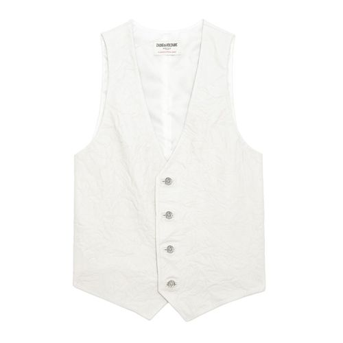 Gilet Emilie Cuir Froissé Judo - Taille 36 - Zadig & Voltaire - Modalova