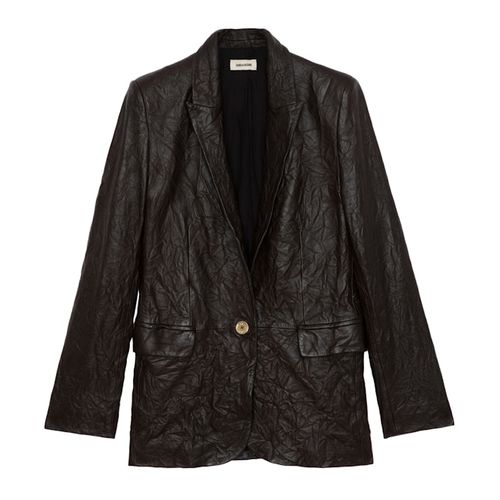 Blazer Valse Cuir Froissé Land - Taille 34 - Zadig & Voltaire - Modalova