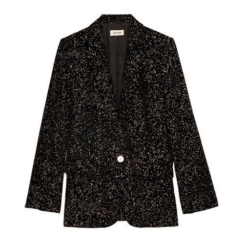 Blazer Valse Velours Noir - Taille 34 - Zadig & Voltaire - Modalova