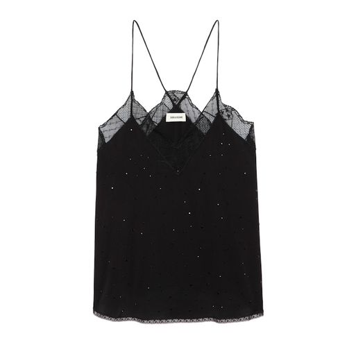 Caraco Christy Strass Soie - Taille S - Zadig & Voltaire - Modalova