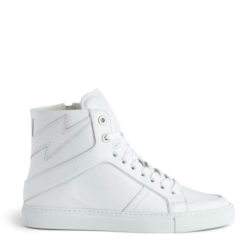 Sneakers Montantes Cuir Zv1747 High Flash Blanc - Taille 39 - Zadig & Voltaire (FR) - Modalova