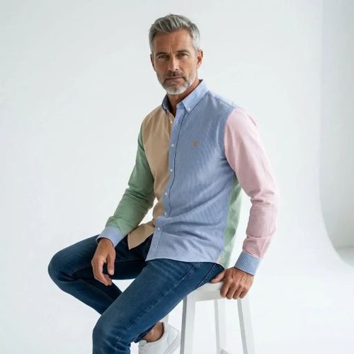 Chemise ml rayée multicolore - BLACKS LEGEND - Modalova