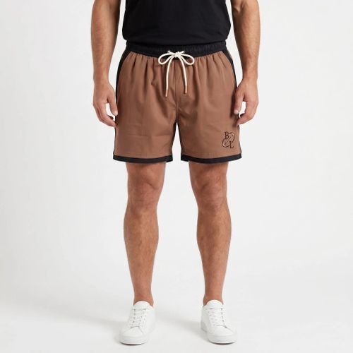 Short de bain bicolore marron/noir - BLACKS LEGEND - Modalova