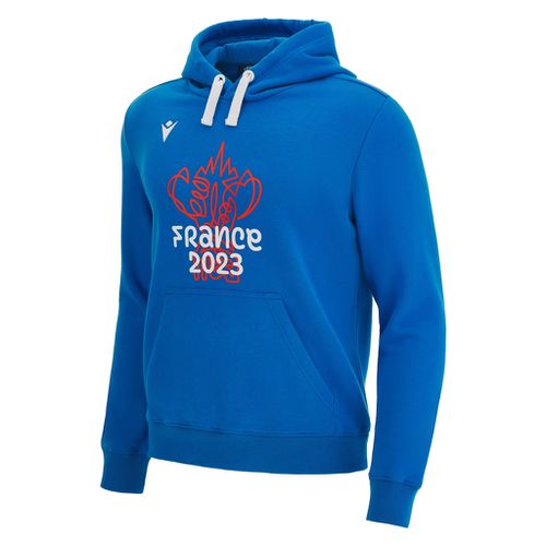 Sweat à capuche bleu & drapeaux RWC France 2023 - MACRON - Modalova