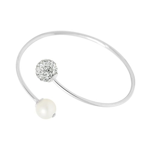 Bracelet Prestige Argent Perle d'Eau Douce blanche - Mitzuko - Modalova