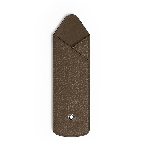 Étui Fin pour 1 Instrument d'Écriture en Cuir Grainé - Cuir - MB222494 - Trousses Pour Stylos - MONTBLANC - Modalova
