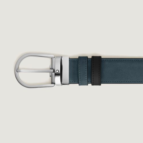 Ceinture Réversible Horseshoe 35 mm en Suede - MB220978 - Ceintures - MONTBLANC - Modalova