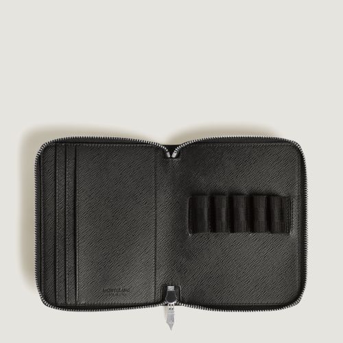 Étui pour 5 Instruments d'Écriture Zippé en Cuir Sartorial - Cuir - MB220372 - Trousses Pour Stylos - MONTBLANC - Modalova
