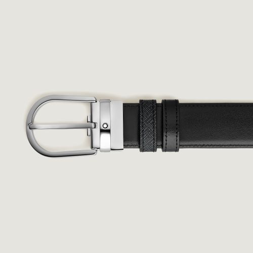 Ceinture Réversible Horseshoe 35 mm en Cuir Sartorial - MB198572 - Ceintures - MONTBLANC - Modalova