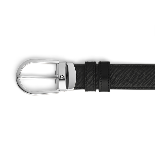 Ceinture Réversible Horseshoe 30 mm en Cuir Sartorial - MB198410 - Ceintures - MONTBLANC - Modalova