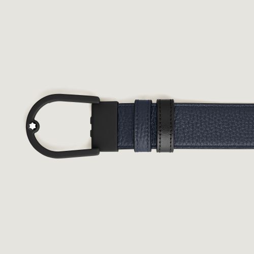 Ceinture Réversible Horseshoe 35 mm en Cuir Grainé - MB220998 - Ceintures - MONTBLANC - Modalova
