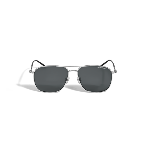 Lunettes de Soleil Carrées avec Monture en Titane é - Titane - MB135562 - Solaires - MONTBLANC - Modalova
