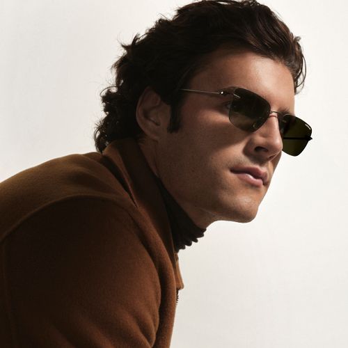 Lunettes de soleil carrées à monture métallique noire - MB137186 - Solaires - MONTBLANC - Modalova