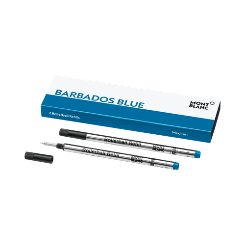 X Recharges pour Rollerball, Barbados Blue - MB128237 - Recharges Pour Rollerballs - MONTBLANC - Modalova