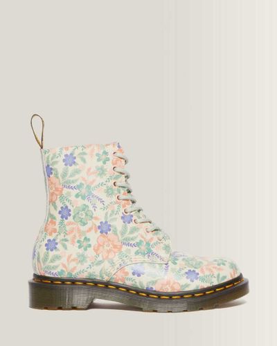 Boots 1460 Pascal Floral en Cuir Reconditionné en , Taille: 39 - Dr. martens - Modalova