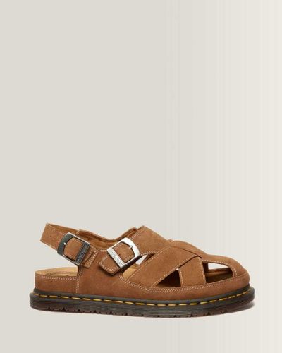 Cuir Sandales Fisherman Archive en Daim en , Taille: 39 - Dr. martens - Modalova