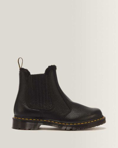 Chelsea Boots 2976 Leonore II en Cuir Souple Et Fourrure Synthétique Chaussures en , Taille: 43 - Dr. martens - Modalova