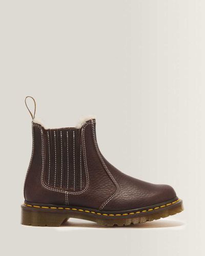 Chelsea Boots 2976 Leonore II en Cuir Grizzly Et Fourrure Synthétique Chaussures en , Taille: 37 - Dr. martens - Modalova