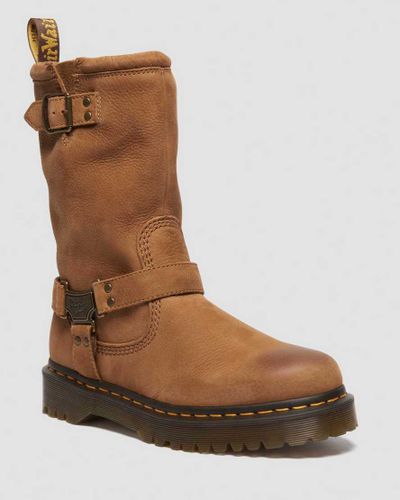 Biker Boots Aniston Hi en Tumbled Nubuck en , Taille: 39 - Dr. martens - Modalova