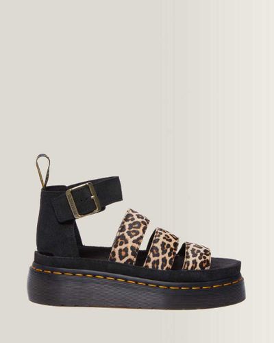 Sandales Plateformes Quad Clarissa II en Cuir Léopard en , Taille: 40 - Dr. martens - Modalova