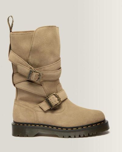 Biker Boots Anistone en Daim À Brides en , Taille: 39 - Dr. martens - Modalova