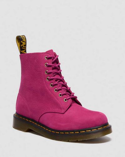 Boots 1460 en Milled Nubuck À Lacets en , Taille: 42 - Dr. martens - Modalova
