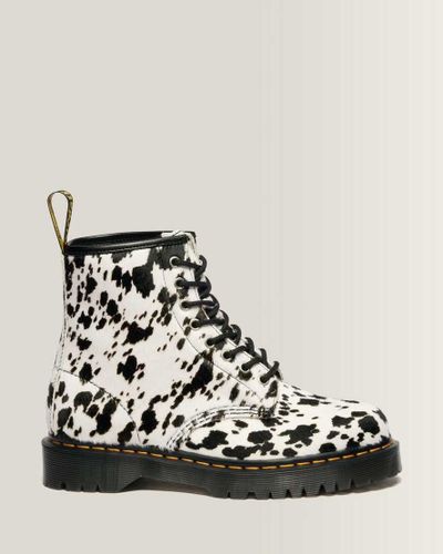 Boots 1460 Bex en Cuir Hair On Dalmatien , Taille: 40 - Dr. martens - Modalova