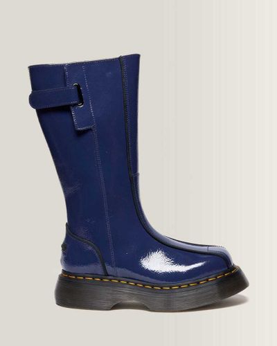 Boots Buzz Hi en Cuir Distressed Patent en , Taille: 39 - Dr. martens - Modalova