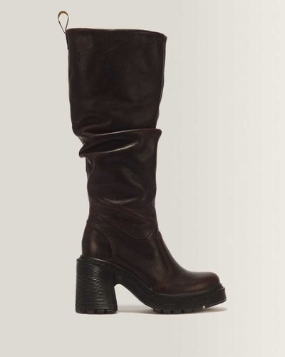 Boots Hautes Kasey en Cuir À Talons en , Taille: 37 - Dr. martens - Modalova