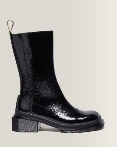 Chelsea Boots Maybole Hi en Cuir Verni À Bouts Carrés Chaussures en , Taille: 42 - Dr. martens - Modalova