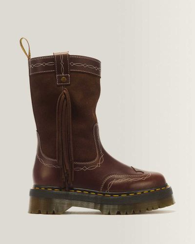 Boots Quad Mid Desert Rodeo en Cuir Et en Daim en , Taille: 36 - Dr. martens - Modalova