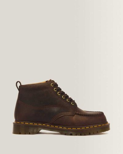 Boots Lowell Chukka en Cuir Crazy Horse À 6 Œillets Et À Bout Mocassin Chaussures en , Taille: 36 - Dr. martens - Modalova