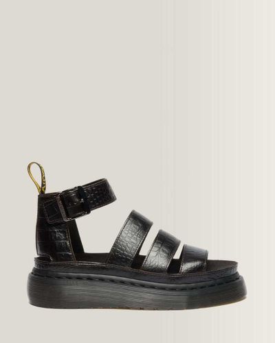 Sandales Clarissa Quad en Cuir Effet Croco À Brides en , Taille: 36 - Dr. martens - Modalova