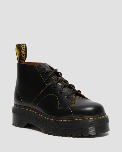 Lisse Cuir Boots Plateformes Church Quad en , Taille: 37 - Dr. martens - Modalova