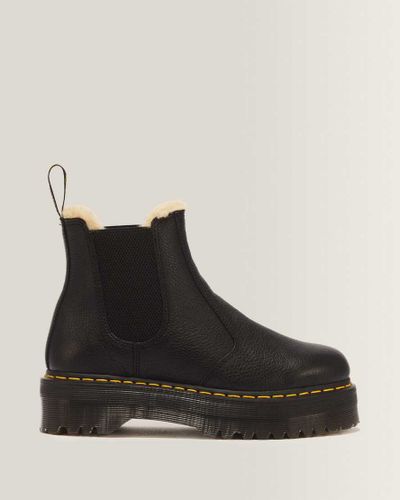 Cuir Souple Chelsea Boots Plateformes Quad 2976 Fourrées Chaussures en , Taille: 45 - Dr. martens - Modalova