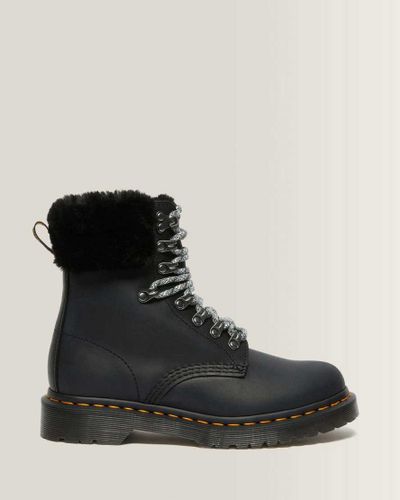 Serena À Col en Fourrure Synthétique Bottes Dames Cuir en , Taille: 39 - Dr. martens - Modalova