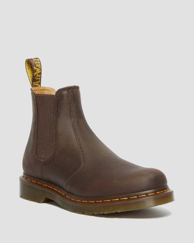 Chelsea Boots 2976 Yellow Stitch en Cuir Crazy Horse Chaussures en , Taille: 40 - Dr. martens - Modalova